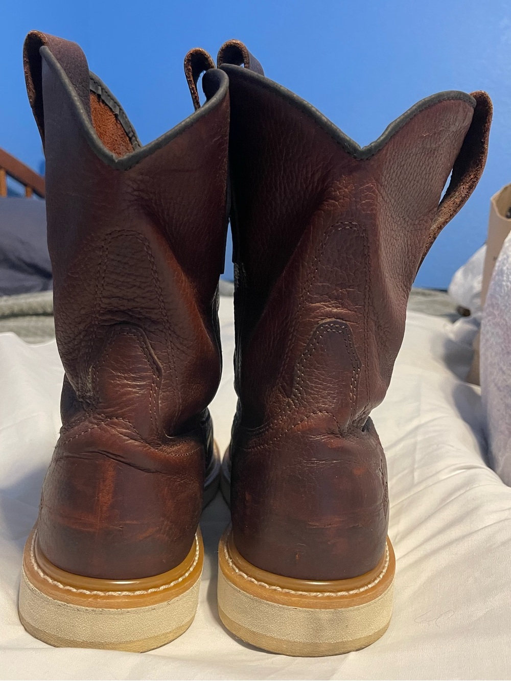 Irish Setter Men's Brown Leather Steal-toed Work Boots